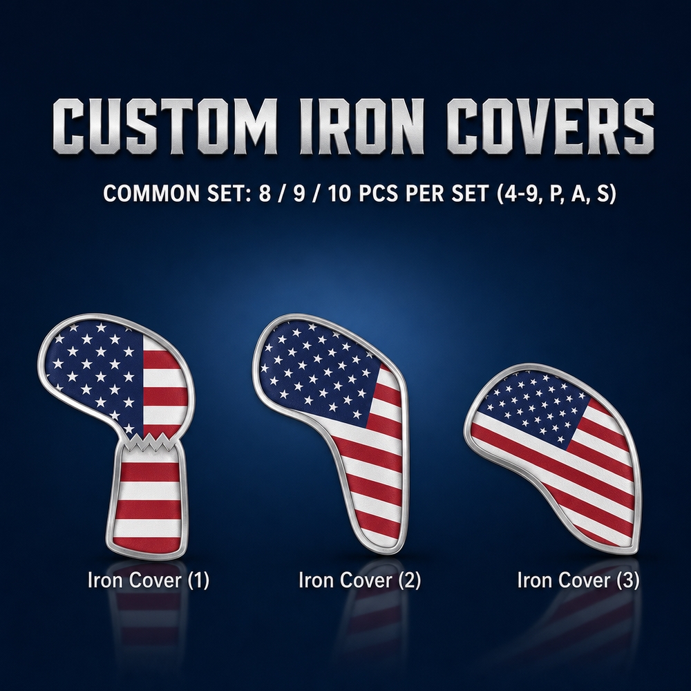 Custom Printed Iron Golf Headcover, product examples