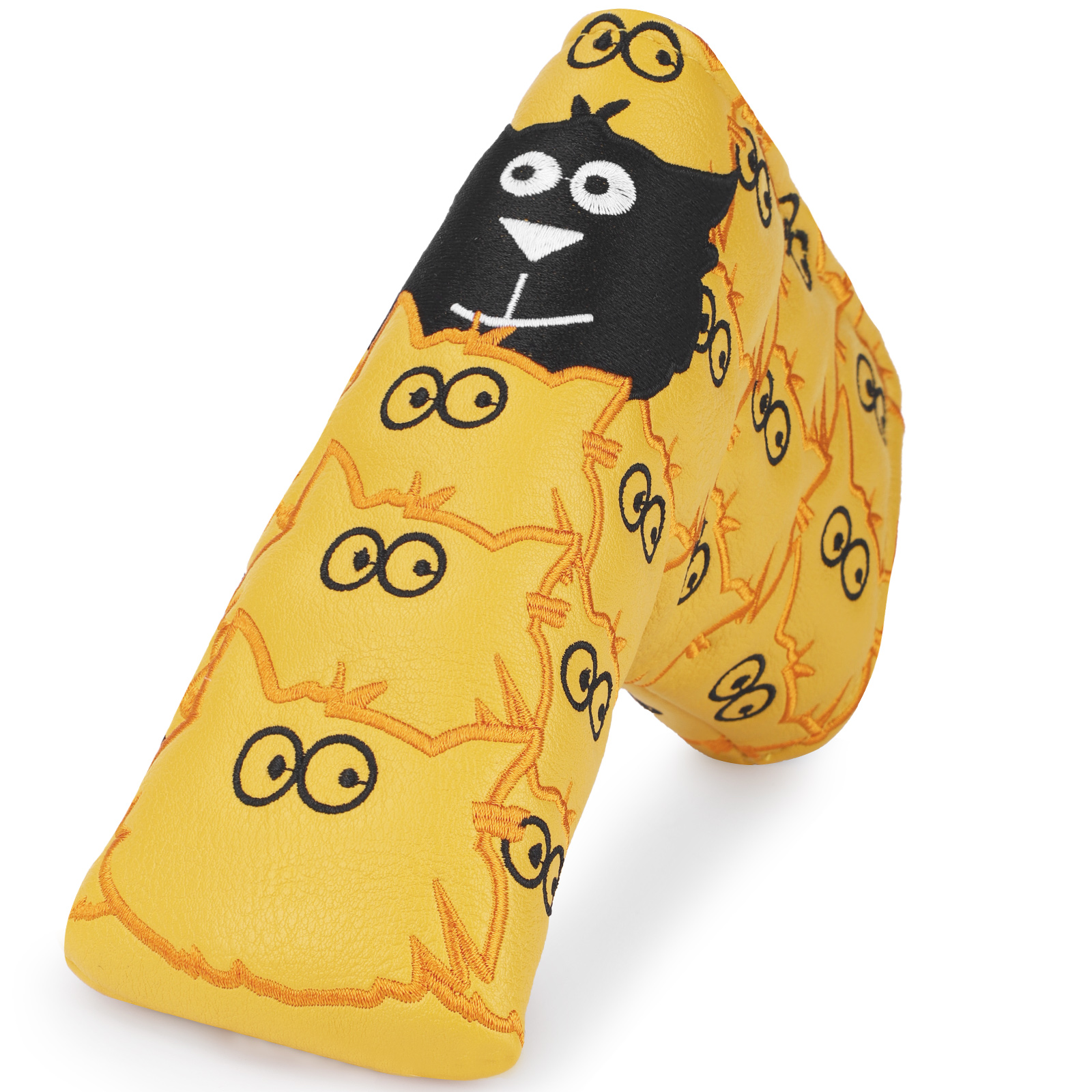 A single yellow cover with a cartoon monster illustration is shown upright against a white background.