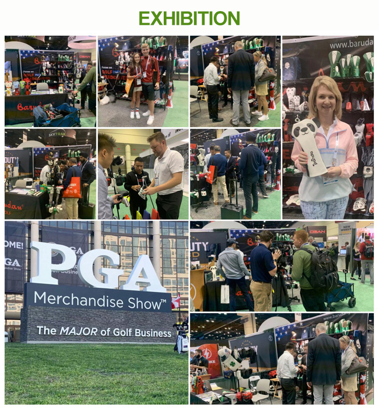Cooperation Partner event photographs at golf exhibitions