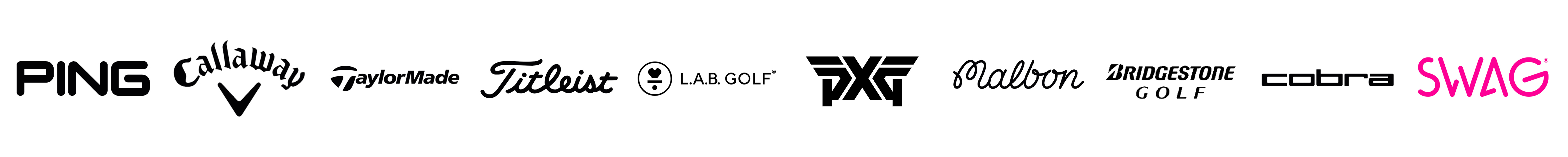 Golf brand logo montage, slide one