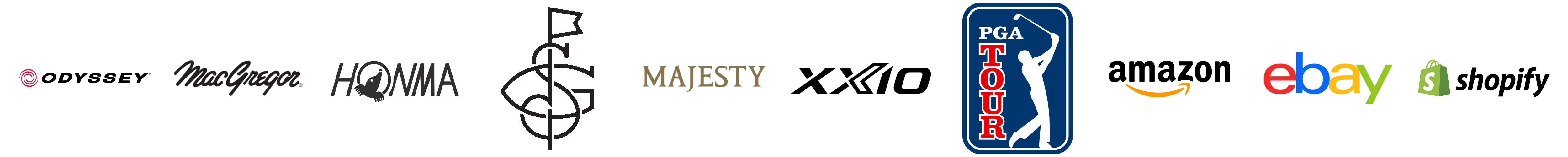 Golf brand logo montage, slide two