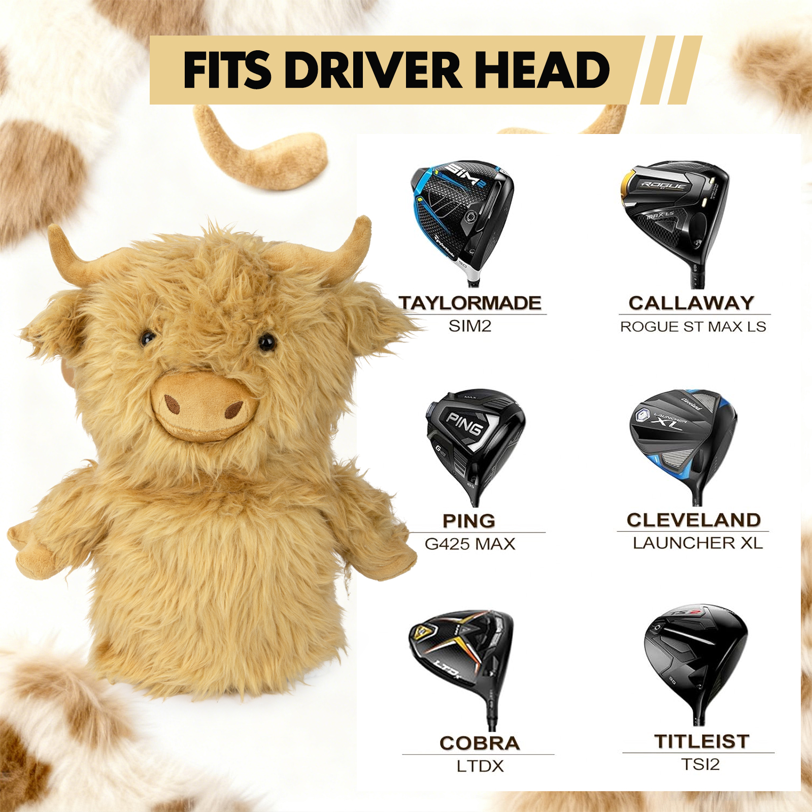 Animal Plush Headcover B6003285 image 3